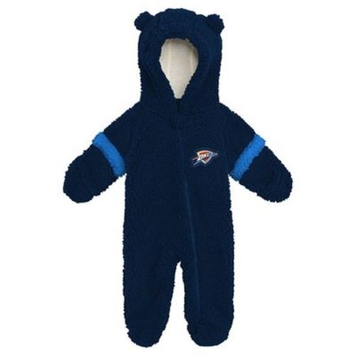 NBA Oklahoma City Thunder Newborn Faux Fur Bodysuit - 3-6 Months