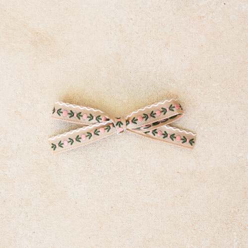 Petite Classic Bow Band or Clip // Hollyhock (Small Batch Release)