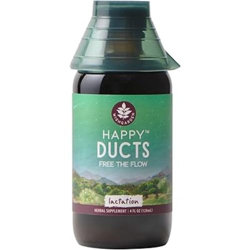 WishGarden Herbs Happy Ducts Lactation Support - Clogged Milk Duct Relief Supplement, Herbal Breastfeeding Support Supplement Tincture for Breast Engorgement Relief and Clogged Milk Ducts, 4oz