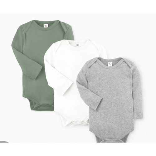 3-Pack Long Sleeve Bodysuit Bundle