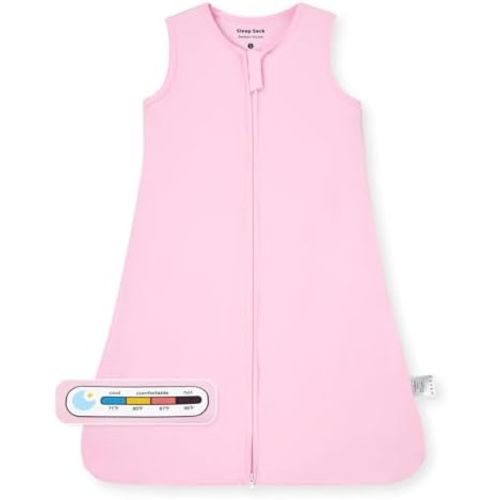 Viscose Made From Bamboo Baby Sleep Sack 0.5 Tog Wearable Blanket, Super Soft Sleeping Bag for Babies