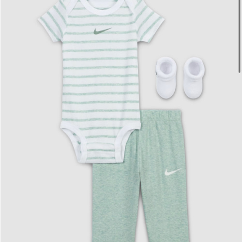 Nike Baby Bodysuit, Pants, and Terry Socks 3-Piece Set. Nike.com