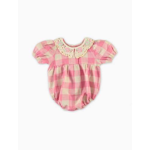 Anais Romper in Bombom Check