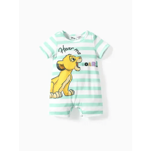 Disney Lion King Baby Boys/Girls Simba 1pc Naia™ Jungle Print Striped Romper
