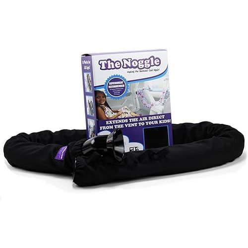 NOGGLE The Kids Personal Air Conditioning System to Keep Them Cool in The Back Seat - 6ft, Black Ice