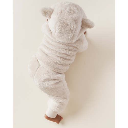 Cream Puff Zip-Up Jogger Set With Ears
