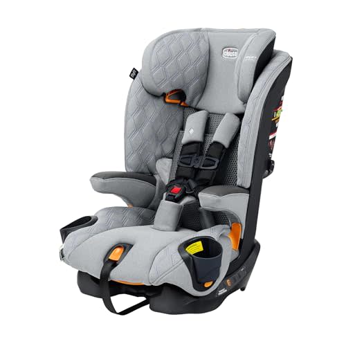 Chicco MyFit Air ClearTex 2-in-1 Harness + High Back Booster Car Seat | Zip & Wash ClearTex Fabrics, ErgoBoost Foam Padding, Slim Design, Harness & Booster Modes, 2yr+, 26.5-100lbs., Stratus