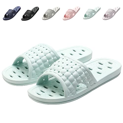 Shower Shoes Quick Dry Non-Slip Bathroom Slippers for Men Women Dorm Home Slides