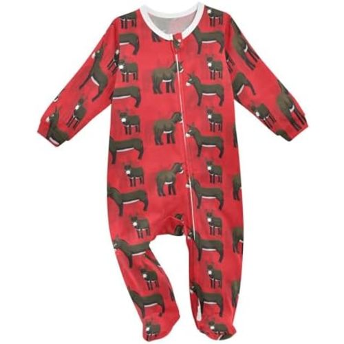 Dussdil Baby One-Piece Footies Newborn Rompers Pajamas Cotton Footed Pjs for Sleep Play Boys Girls