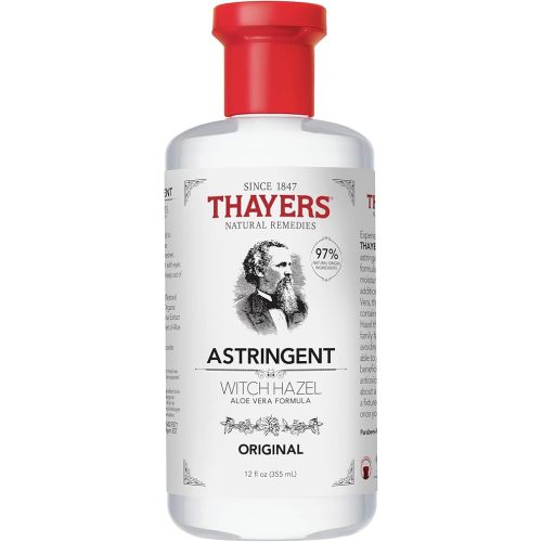 THAYERS Original Witch Hazel Astringent with Aloe Vera, 12 Ounce Bottle