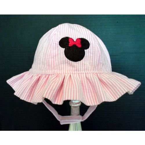 Sunhat, Mickey & Minnie Mouse Hat, Seersucker Cotton, Handmade - Etsy