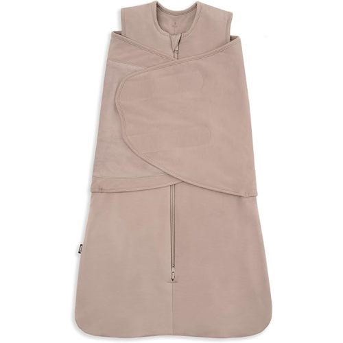 HALO Sleepsack Supersoft Swaddle, Viscose Made from Bamboo, Sleeping Bag for Babies, 2 TOG, 0-6 Months, Small (Pack of 1), Mocha