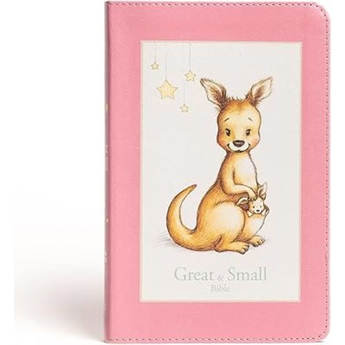 CSB Great and Small Bible, Pink LeatherTouch, Red Letter, Presentation Page, Full-Color Inserts, Illustrations, Keepsake, Family Records, Easy-to-Read Bible Serif Type