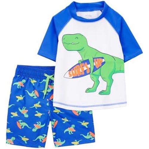 Simple Joys by Carter's Baby Boys' Swimsuit Trunk and Rashguard Set