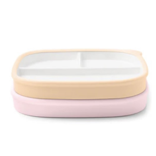 Clean Start Toddler Divided Plate | Premium Ceramic | Non Toxic – Ello