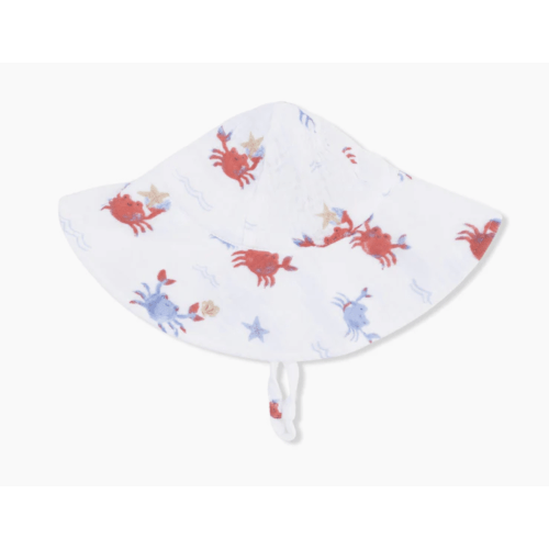 Angel Dear
Crayon Crabs - Wide Brim Sun Hat - size 6-12mo