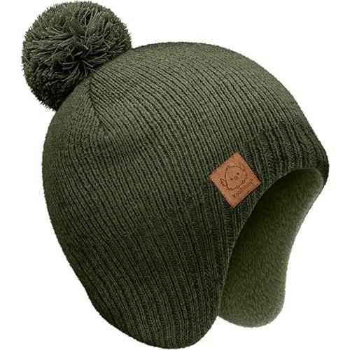 KeaBabies Baby Beanies, Winter Baby Hats for Boys, Girls (Scout, 0-6M)