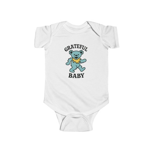 Grateful Dead Baby dancing bear Bodysuit | baby onesie, hippie tie dye style