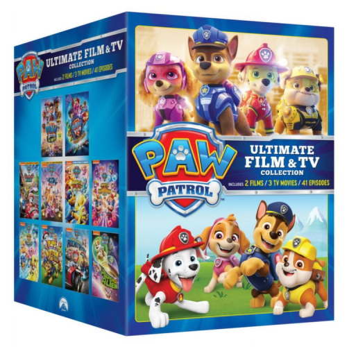 Free Shipping! Paramount Home Video, PAW Patrol Ultimate Movie and TV Collection, 10-DVD Gift Set, Kids