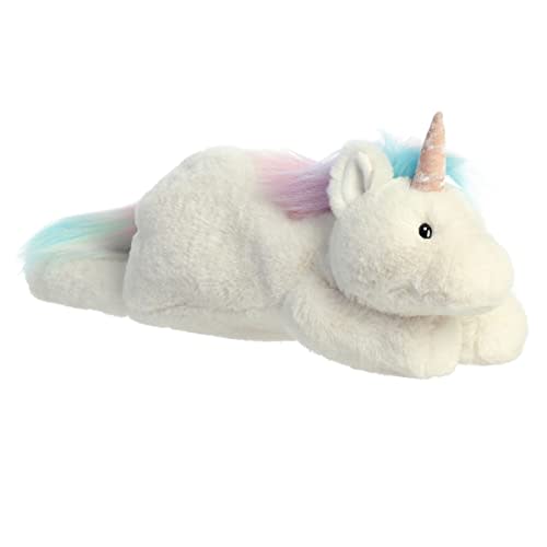 Aurora® Laid-Back Snoozles™ Unicorn Stuffed Animal - Cuddly Comfort - Imaginative Playtime - White 18 Inches