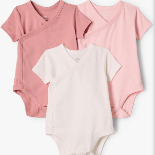 Amazon Essentials x Sofia Grainge Unisex Babies' Side Snap Short Sleeve Bodysuit