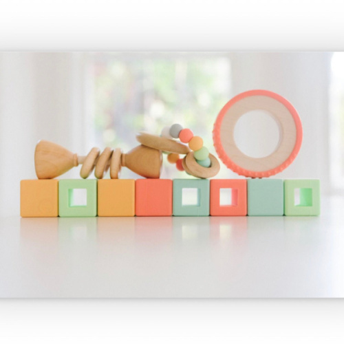 Wood & Silicone Baby Box 11 pieces | Bannor Toys