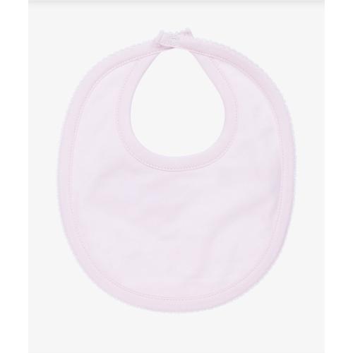Kissy Kissy - Pink Pima Cotton Baby Bib | Childrensalon