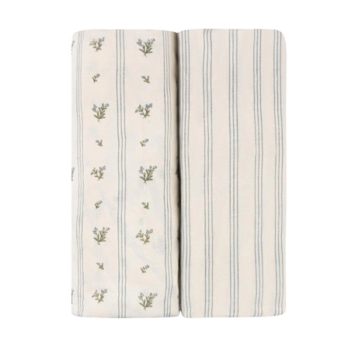 Linear Berry Leaf Bassinet Sheet Set – Ely's & Co.