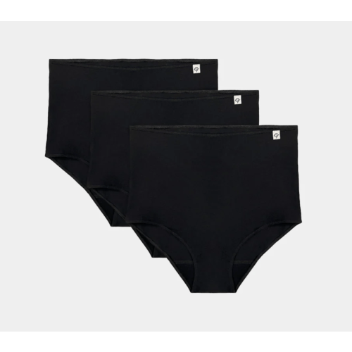3 pack- Women's High Waist Brief - 95% Organic Cotton – Q for Quinn