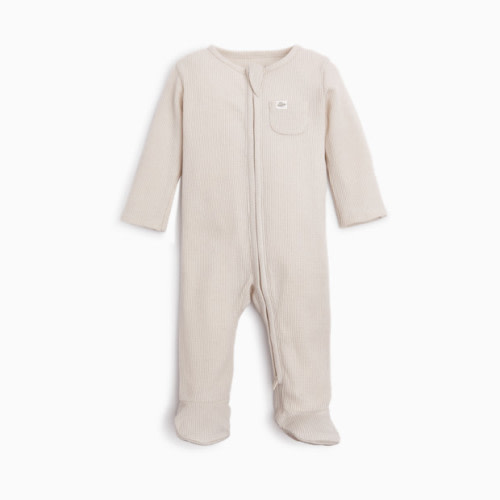 Tiny Kind Organic Waffle Footie - Oat, Newborn
