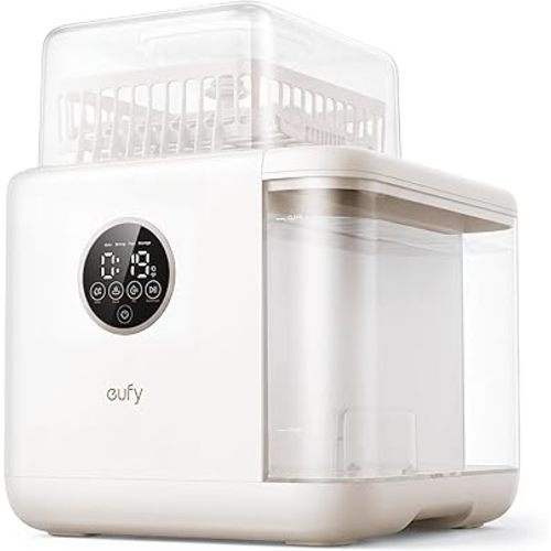 eufy S1 All-in-One Baby Bottle Washer, Sterilizer and Dryer, 10-Bottle Capacity, 3D HydroBlast Cleaning, 212°F Steam Sterilizer, Smart App Control, Hands-Free