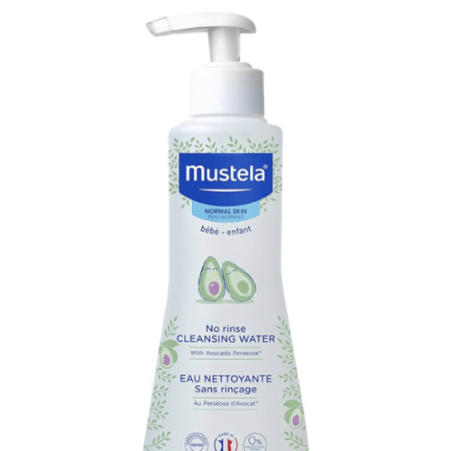 Mustela Baby Cleansing Water - No-Rinse Micellar Water - with Natural Avocado & Aloe Vera - for Baby's Face, Body & Diaper - 1 or 2-Pack - Various Sizes
