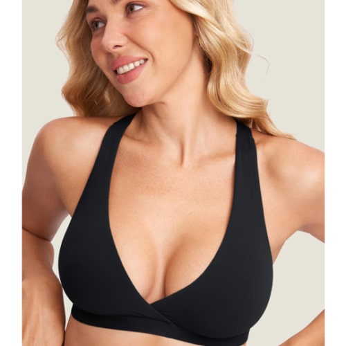MOMANDA Women's Inbarely® Crossover Racerback Nursing Bra