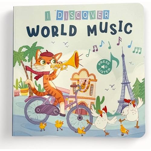I Discover World Music – Sound Book for Babies & Toddlers | 6 Global Songs from Around The World | Interactive Board Book with Music | Ages 0–4 | Pirouette Kids