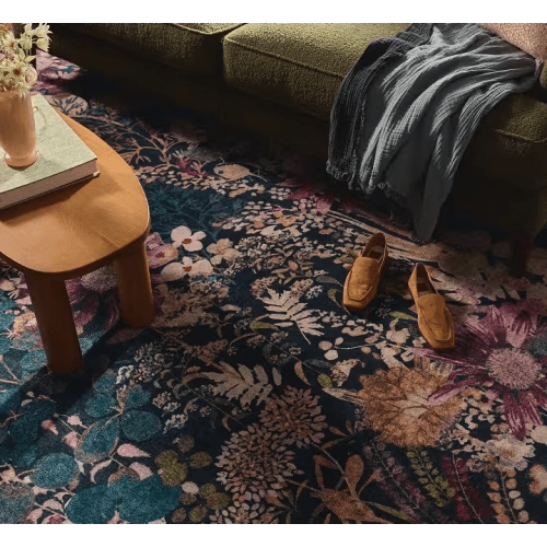 Alfie Plaid Natural & Green Flatwoven Rug | Ruggable US