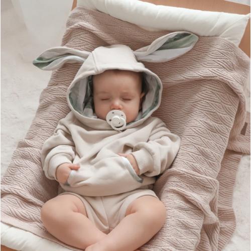 Beige Baby Boy Hoodie With Ears – Before & Ever