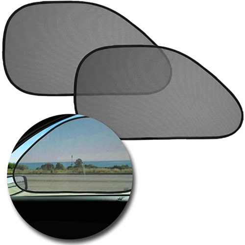 Baby Window Sun Shade- Car Accessories Side Sun Visor- Kids Pets Seat 2 Pk- Sun Glare UV Rays Protection