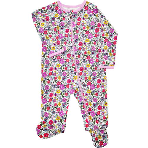 Wonder Nation Baby Gender Neutral Zip Front Footed Sleep N Play Pajamas, Sizes Preemie-6/9 Months