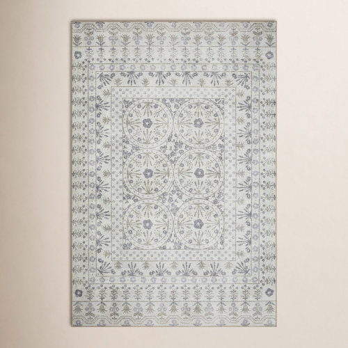 Rifle Paper Co. x Loloi Maison MAO-03 Rosette Ivory Rug