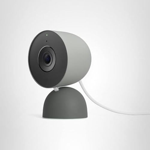Google Nest Cam Indoor (Wired, 3rd Gen) - Security Camera with 2K Video and Gemini, Night Vision, 2-Way Audio, Works with Google Home - 2025 Model - Hazel