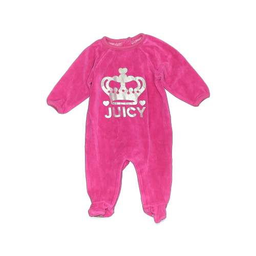 Juicy Couture Pink Long Sleeve Onesie Size 0-3 mo