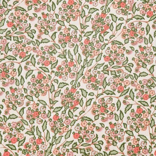 Pink Chicken Floral Crib Fitted Sheet