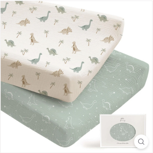 Konssy 2 Pack Muslin Changing Pad Covers for Boys, Ultra Soft & Breath – KONSSY