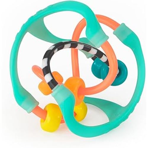 Sassy Busy Ball - Textured Developmental Sensory Toy - High Contrast, Easy to Grasp - For Ages 3 Months and Up