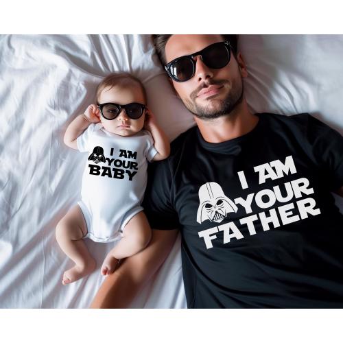 I Am Your Baby and I Am Your Father - Matching Father Baby Gift set, baby boy and baby girl gift, Dad And Baby Match, 1st Fathers Day