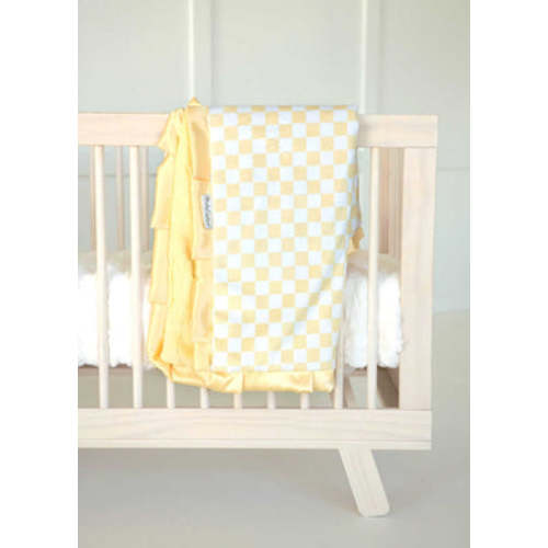 Checkered Banana Blanket | Minky Couture