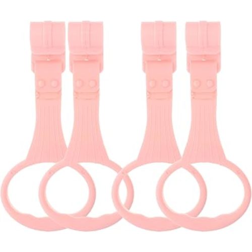 DECHOUS Standing Safety Ring 4-Pack Lightweight Plastic Pull up Rings for Infant Walking Assistance and Playpen Use Portable Pull Rings for Early Learning and Arm Strength Training