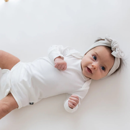 Knotted Bow Headband in Oat