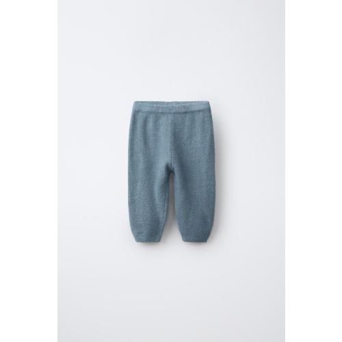 PLAIN KNIT PANTS - Mid-blue | ZARA United States
