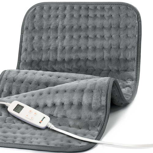 Heating Pad for Back Fatigue Relief, 33" X 17" XXX-Large Heating Pads for Cramps,Electric Heating Pad XL with 6 Fast Heating Settings,Moist Dry Heat Options,Auto-Off,Machine Washable